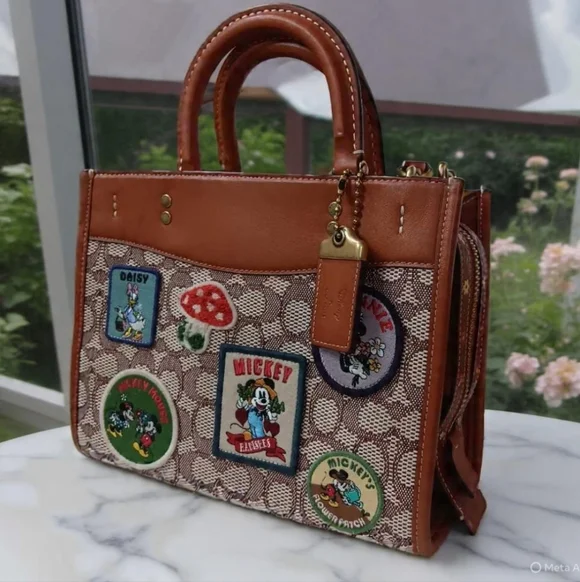 COACH X DISNEY LIMITED EDITION 2023 ✨️ Rogue 25 Bag - Signature Canvas Patchwork - Picture 5 of 17